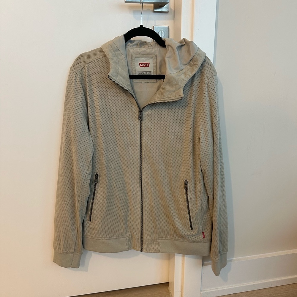 LEVI’S faux suede perforated jacket